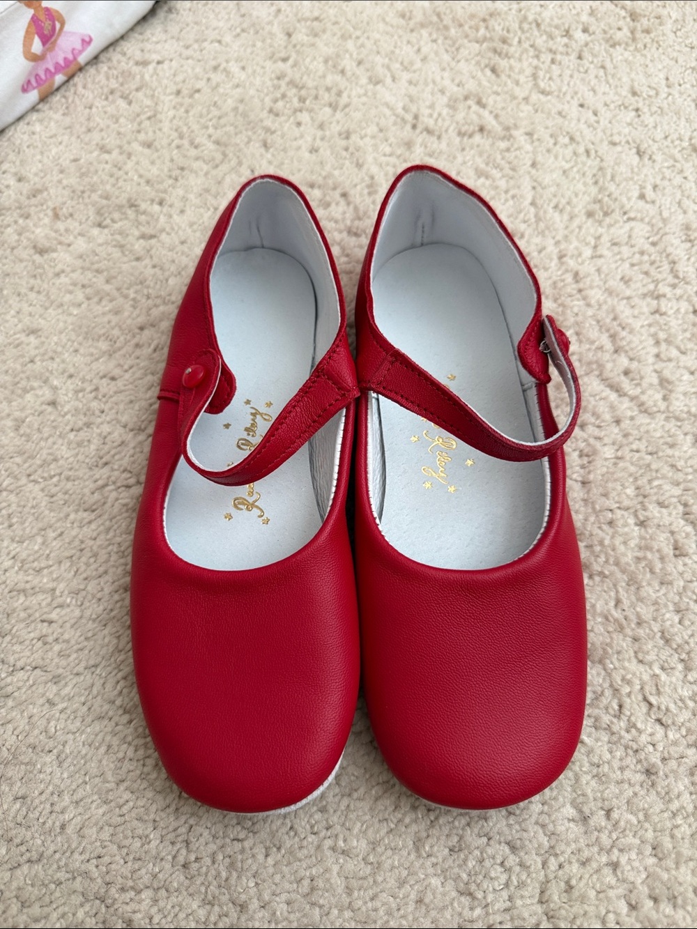 Rachel Riley Red Girls Mary Jane Dress Shoes